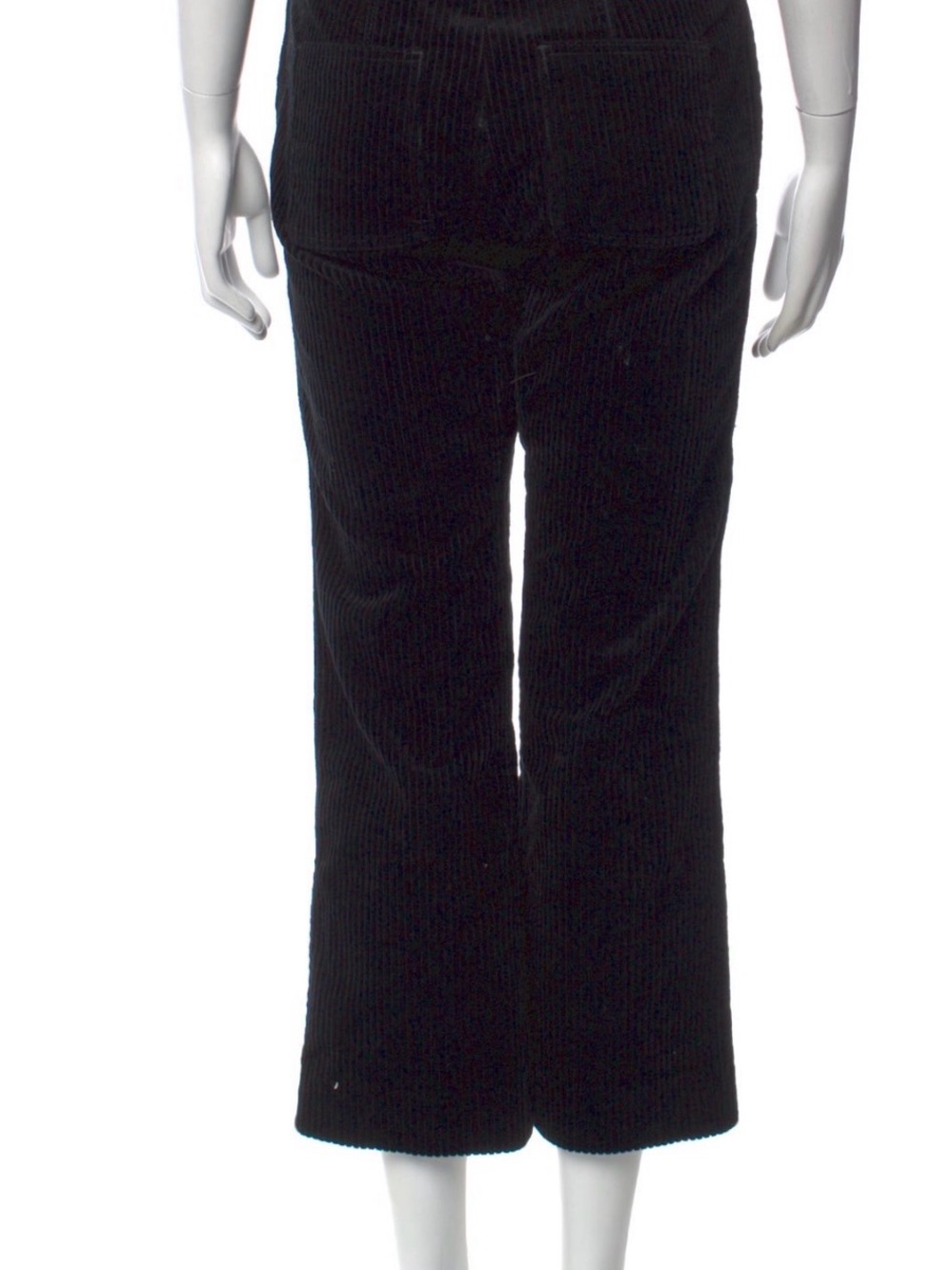 Sandro Black Corduroy Wide-Leg Pants